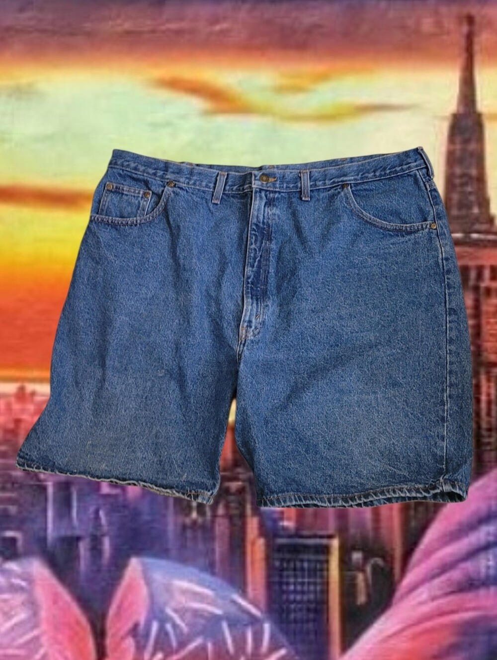 Hunt Club Men's Blue Denim Jean Shorts